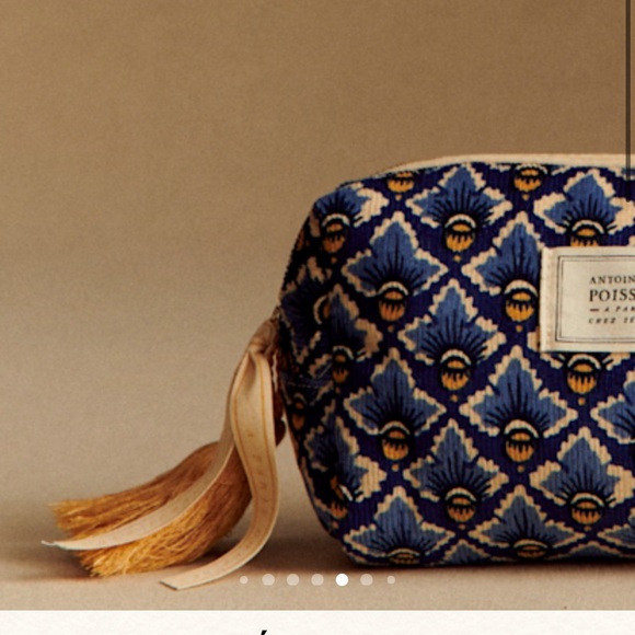 Sezane NTW makeup bag Antoinette Poisson collection RARE - Picture 2 of 7